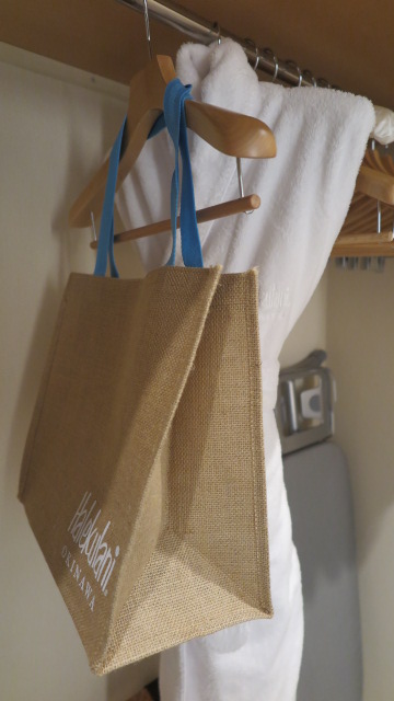 ハレクラニ 沖縄客室 アメニティ ビーチバッグ